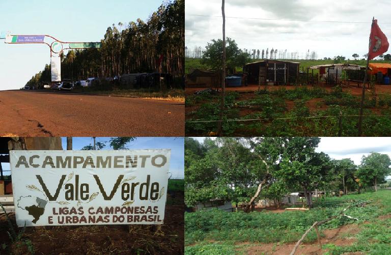 Figura 5 Dois Irmãos do Buriti/MS: acampamentos. Fonte: Trabalho de campo, 28 e 29 nov. 2017. Fotos: Mieceslau Kudlavicz.