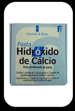 Curativos intracanais Pasta de Hidróxido de Cálcio U>lizado em