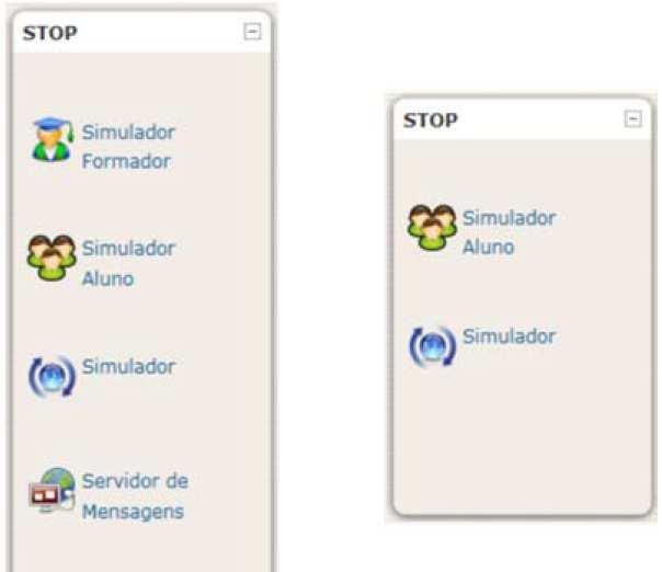 Figura 2.3 - Bloco STOP integrado ao Moodle. Fonte: (SILVA, 2011).