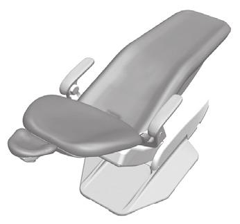Especificações Capacidade máxima da cadeira Carga do paciente: 181 kg (400 lb) Requisitos mínimos dos serviços de ar, água e aspiração Ar: Água: Aspiração: Húmida: Seca/semisseca: 70,80 l/min (2,50