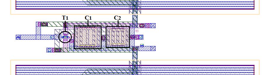 nestes circuitos, para que o efeito de ruído devido ao layout fosse o mesmo. Assim, a análise de ruído de fase poderia ser realizada com mais ênfase em relação ao nível de inversão dos transistores.