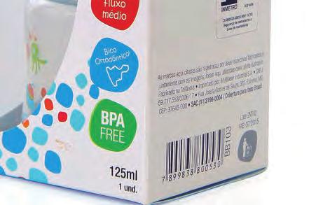 00 Blister com sistema de selagem frontal completo, garante integridade e proteção do produto no momento da compra BPA FREE BPA