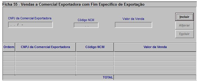 Atividade Econômica Ficha 55 Vendas a