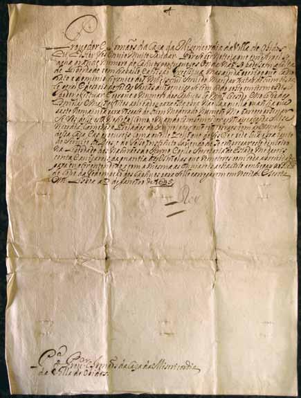 Documento 4 Carta Régia [de D. Pedro II] ordenando à Santa Casa da Misericórdia o envio de esmolas para o resgate geral de um grande número de cativos em Argel.