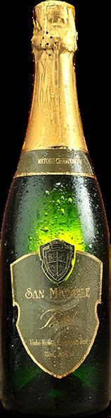 SAN MICHELE BRUT 48 MESES Espumante Brut Chardonnay França 12,00% Coloração amarelo-palha com reflexos esverdeados, perlage longo e borbulhas finas Complexidade e intensidade de aromas, equilí brio e