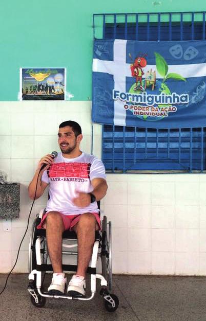 Palestras Rayr Barreto participa de palestras, levando uma mensagem de incentivo e