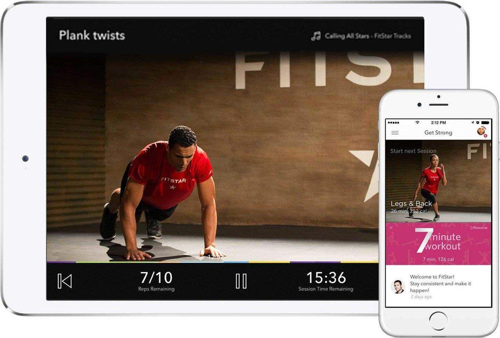 Fitstar Eles gravaram os vídeos com celular e pessoas