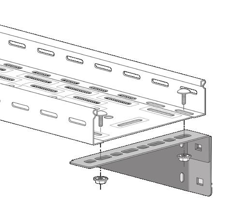 Suportes SUPORTE CALHA SUPORTE UNIVERSAL A B 100SHE10S