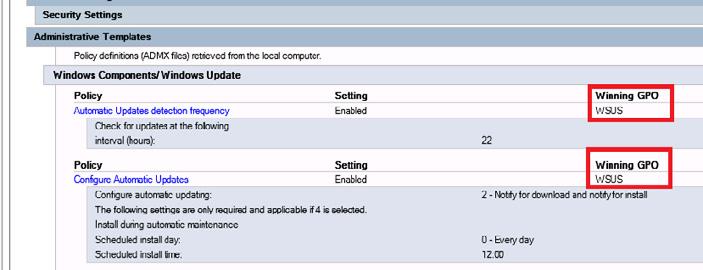 6 WINNING GPO Ao se utilizar o Group Policy Results Wizard, o resultado é um relatório em função de uma máquina e um usuário pré-definidos.