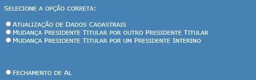 PARA SOLICITAR O FECHAMENTO DE UMA ASSOCIAÇÃO LOCAL Para solicitar o fechamento de uma Associação Local, a Regional (Federação) deverá solicitar à Sede Central (SSO) uma autorização.