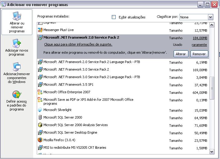 Instalação Microsoft.NET Framework O aplicativo Microsoft.NET Framework 2.0 (ou superior) deverá ser previamente instalado no computador para o funcionamento do programa.