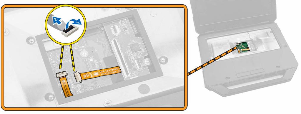 e. Bateria 5. Execute os procedimentos descritos em Após trabalhar na parte interna do computador. Como remover a placa de sistema 1.