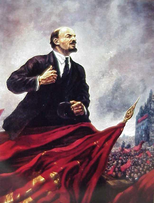 Questão 1: Lenin discursando para o povo Disponível: <rodrigoconstantino.