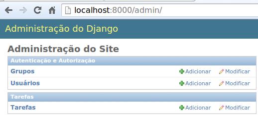 Registrando modelos no Admin Para registrar o modelo no admin, precisamos abrir o arquivo admin.py de dentro de nossa aplicação.