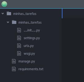 Vamos dar uma olhada no arquivo settings.py. Ele é responsável por guardar as configurações do Django, e vamos mexer bastante nele durante o desenvolvimento de nossa aplicação.