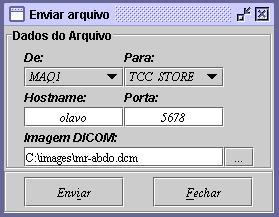 48 5.2.4 Enviar imagem O envio de imagens para a aplicação servidora, utilizando o prompt de comando, é realizado através da seguinte linha: storescu aet MAQ1 aec TCC_STORE olavo 5678 imagem.