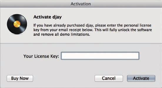 Certifique-se de que lê estas instruções antes de efetuar a instalação.! Antes de instalar o djay for Mac, inicie sessão com privilégios de administrador.