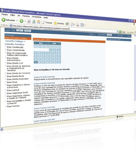 [Imagem 17] SUMÁRIOS DR Acesso rápido aos Sumários do Diário da República I Série - com facilidade de navegação entre datas e consulta dos diplomas.