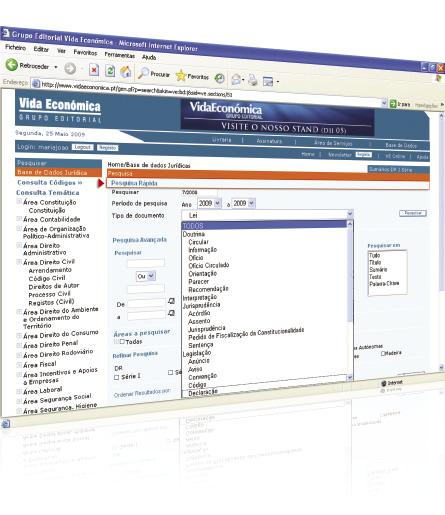 e flexível. PESQUISA RÁPIDA Se sabe exactamente que pretende consultar um diploma legal de que conhece a identificação - ex.: Código Civil, Lei n.º 7/2009 -, aceda directamente ao diploma pretendido.