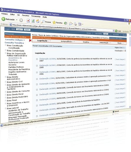 14 TRATAMENTO DOS RESULTADOS MANUAL BD JURÍDICA - BASE DE DADOS ON-LINE 15 TRATAMENTO DOS RESULTADOS De qualquer modo, o sistema de apresentação dispõe de várias soluções que lhe permitem lidar com