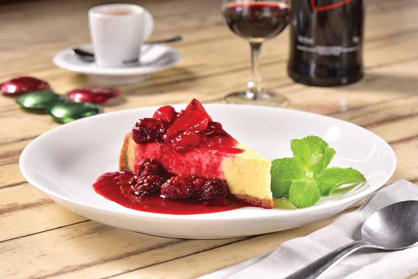 8, Cheesecake com Calda de Frutas Vermelhas A receita premiada da chef estrelada Eva dos Santos traz cobertura marcante de frutas vermelhas e um sabor que é sucesso em Curitiba.