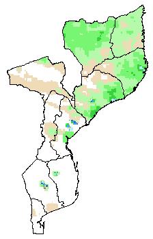 Na parte sul do distrito de Chigubo, a maioria dos agregados familiares cultiva e consome milho e feijão nyemba.