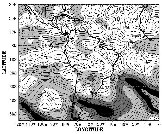 14c), o cavado frontal é evidente até a latitude de 30ºS e um anticiclone atua sobre o Nordeste do Brasil, favorecendo a divergência nos altos níveis sobre a região.