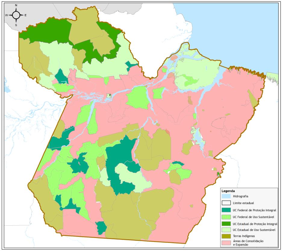 Figura 8. Mapa do Macrozoneamento do Estado do Pará - 2005.