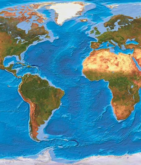 Nessas regiões de grande instabilidade geológica localizam-se também as dorsais submarinas e as altas cadeias de montanhas (figura 5). 5 Dorsal atlântica. Zona de geração de litosfera oceânica.