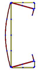 Nota-se que os casos de comprimentos 15 cm e 70 cm correspondem a pontos de mínimo locais na curva da Figura 3.