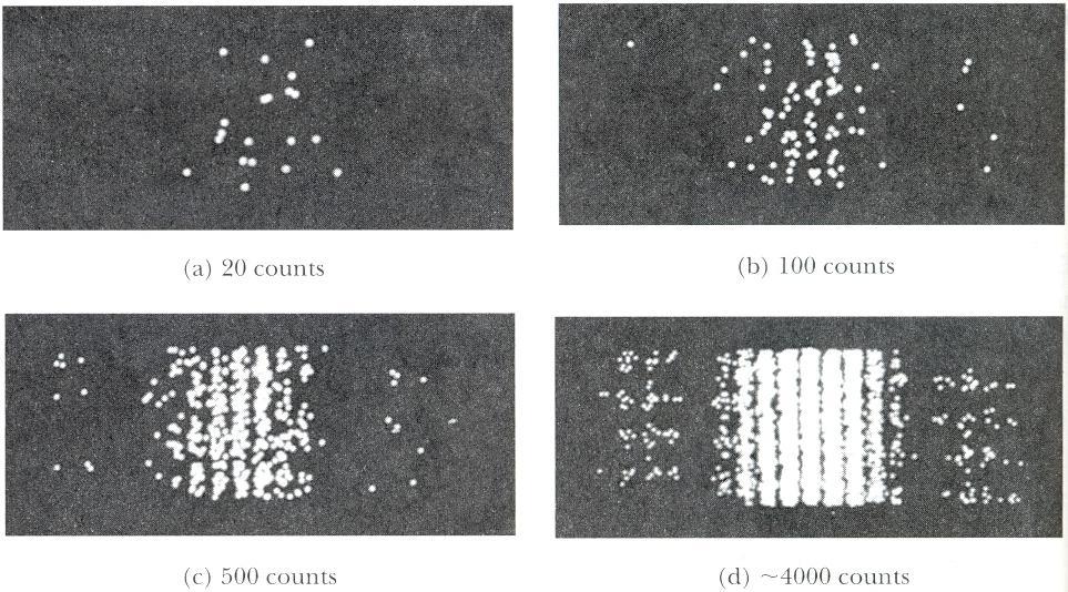 Simulação do experimento de Young com luz ou elétrons Cálculos para largura da abertura a=4, d=20.