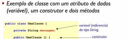 Exemplos Exemplos super() e this(): Todo construtor chama algum construtor de sua superclasse Por default, chama-se o construtor sem argumentos, através do comando super() (implícito) Pode-se chamar