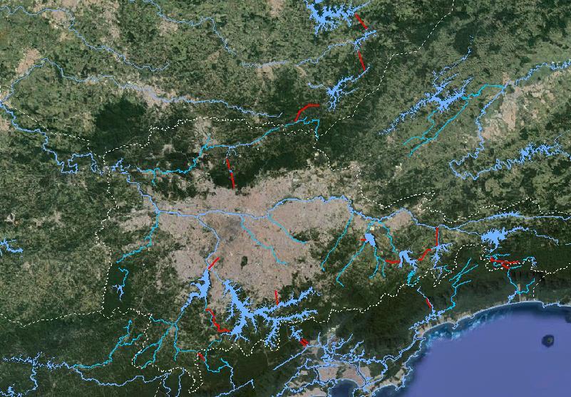 4. OBRAS ESTRUTURANTES PARA A RMSP (Qmáx = 17,4 m³/s / Qméd = 11,83 m³/s) POSSIBILIDADES Aumento da Segurança DE APORTES Hídrica e PARA da Oferta A RMSP de Água Tratada para 21 milhões de pessoas