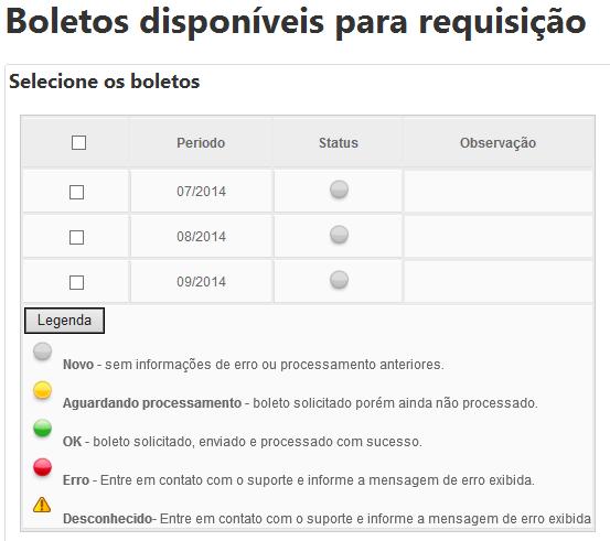 h) Clique em Solicitar 2ª via. Será apresentada mensagem informando que sua solicitação foi enviada com sucesso.