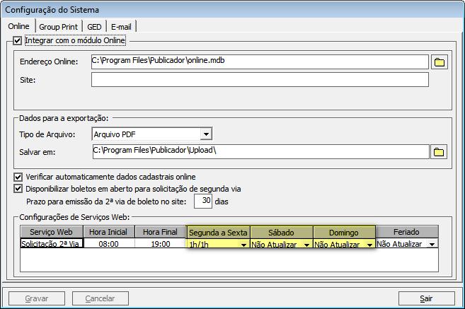 d) De 5 em 5 minutos a aplicação Cond21Boletos.exe verifica se há processos na fila para serem executados e envia os boletos para o e-mail e/ou número de celular informado.