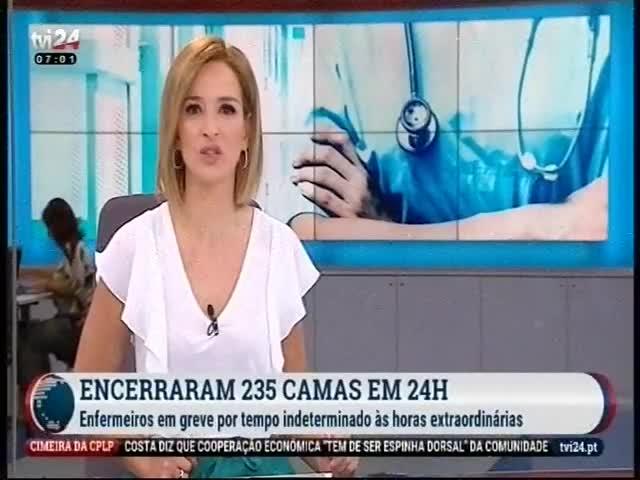 A44 TVI 24 Duração: 00:00:49 OCS: TVI 24 - Diário da Manhã ID: 75949177 19-07-2018 07:01 Saúde: Encerraram 235 camas em