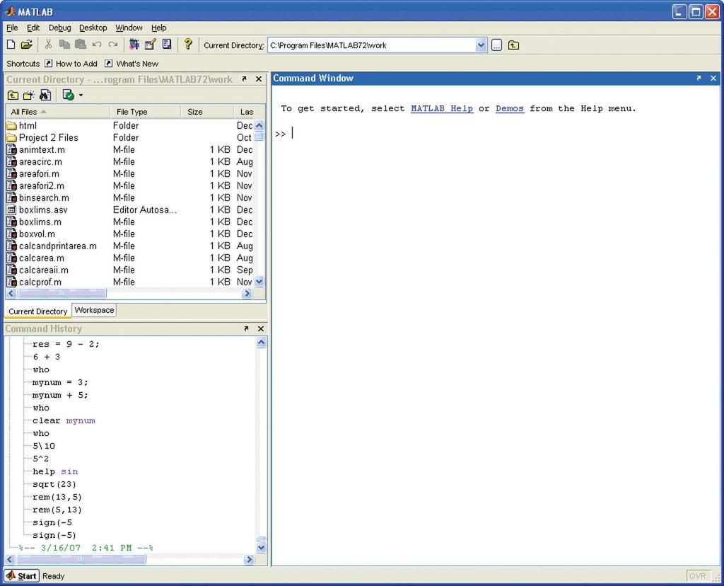 Programação em MATLAB Desenvolvimento de software em MATLAB Scripts ou M-files Funções definidas pelo programador Estruturas de Selecção Instituto Superior