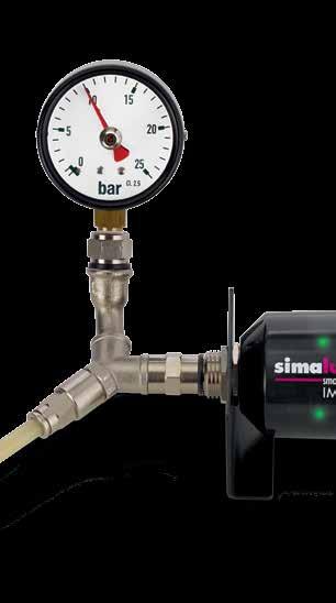 simalube IMPULSE Amplificador de pressão até 10 bar O simalube IMPULSE garante a lubrificação em situações com elevada contrapressão e com longas linhas de lubrificação.