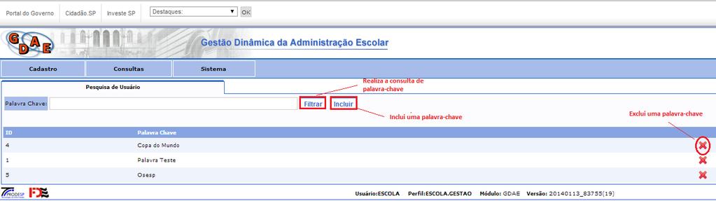 O manual apresentará todas as telas, passos e funcionalidades de acordo com as atividades executadas. 2. Etapas 2.1 