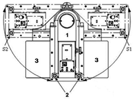 2.2 Os balancins do tipo jacaré que dispuserem de movimento angular automático do deslocamento horizontal do braço devem: a) adotar proteção fixa ou móvel intertravada monitorada por interface de