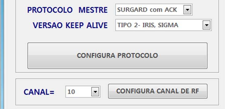 ID = 0 para o MESTRE Selecionar o Canal Licenciado junto à ANATEL Clique em CANAL para salvar a