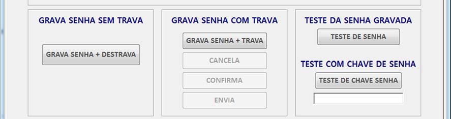 ID = 0 para o MESTRE Senha da Rede Grava senha COM TRAVA Confirmação Senha gravada Figura 14. Configuração de Senha COM TRAVA.