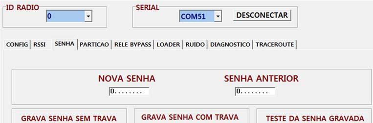 Senha da Rede Teste de Senha Teste de Chave Senha Mensagem se senha correta ou não, e se gravada COM ousem trava Figura 15. Teste de Senha e Chave Senha.