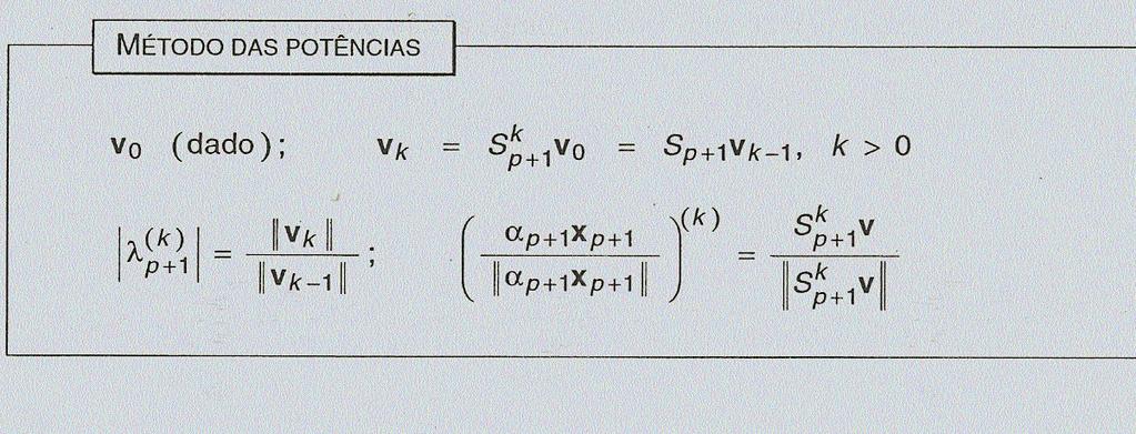 64 lgortmo (Iterações ortogoas) Icalzação: Escolher Q, p (0) p com coluas ortoormadas Estpular uma tolerâca τ