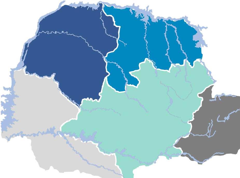 A Sanepar Maringá Londrina 345 cidades atendidas no Paraná e mais uma em Santa Catarina Cascavel Ponta Grossa Curitiba 93% da população do Paraná Bacias hidrográficas Uma força de trabalho formada