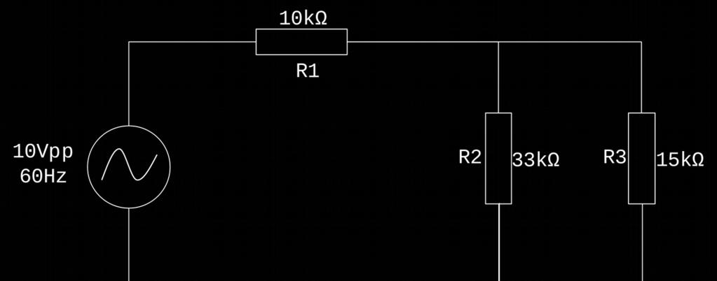 12 5.3 Medição em circuitos Aplicar o gerador de sinais no circuito mostrado na Figura 10.