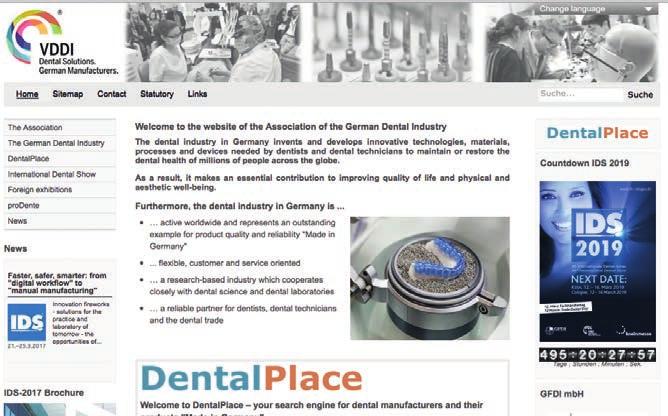 Associação alemã da indústria odontológica (VDDI) o seu parceiro competente e eficiente.