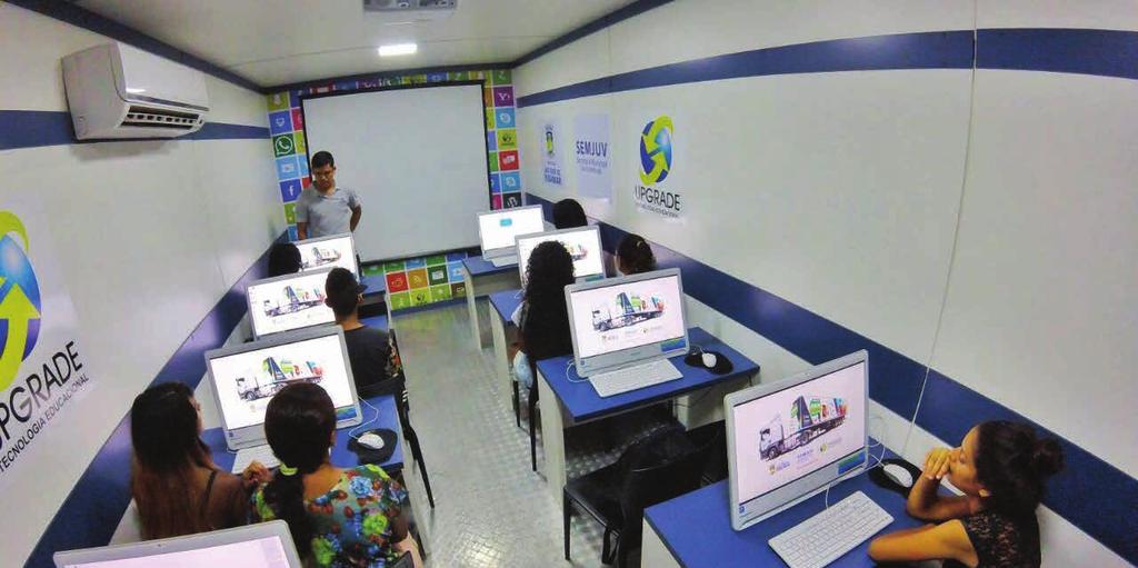 20 JUVENTUDE CAMINHÃO DE OPORTUNIDADES Casa da Juventude Cerca de 2.500 alunos oriundos das regiões da Vila Flamengo, Outeiro e Maiobinha capacitados no Caminhão da Juventude.