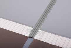 Perfis técnicos juntas estruturais Perfil para juntas estruturais em pavimentos cerâmicos. Perfis metálicos com junta central que absorve os movimentos estruturais do suporte.