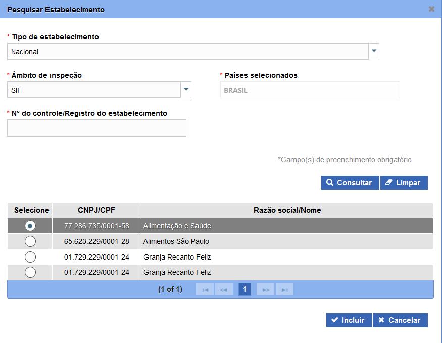 Coordenação Geral de Tecnologia da Informação - CGTI MAPA Manual do Usuário PGA SIGSIF Registro de Produto Data: 20/06/2016 Figura 3: Tela - Solicitar Registro de Produto 4.2.2 PREENCHIMENTO DOS CAMPOS (PARTE 1) 4.